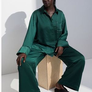 H&M Home Satin Pajamas Sz XS